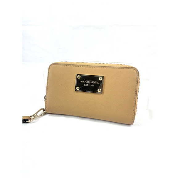 Michael Kors Handbags - Michael Kors Leather Zip Around Wristlet Wallet butterscotch yellow